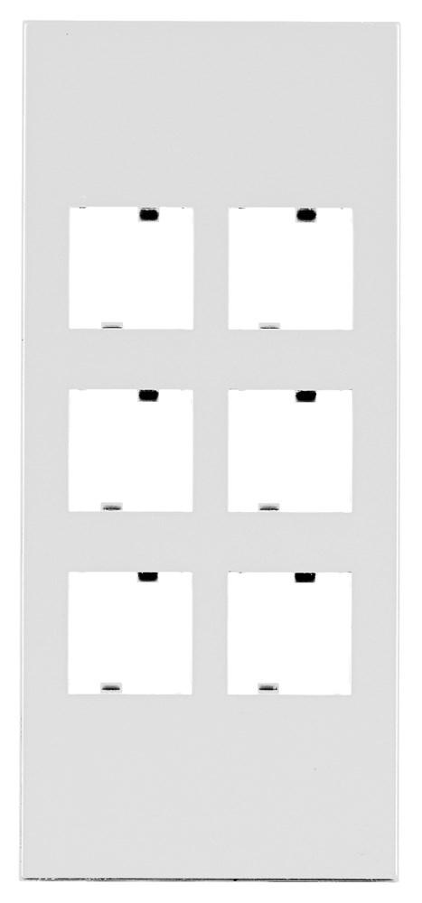 FACEPLATE, SNAP-IN, NORDX, WH