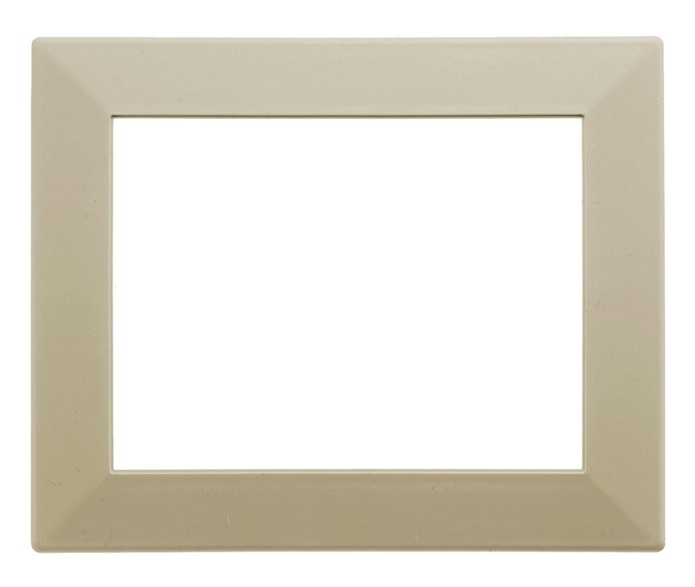 WALL BOX TRIM PLATE, 3G, IVORY