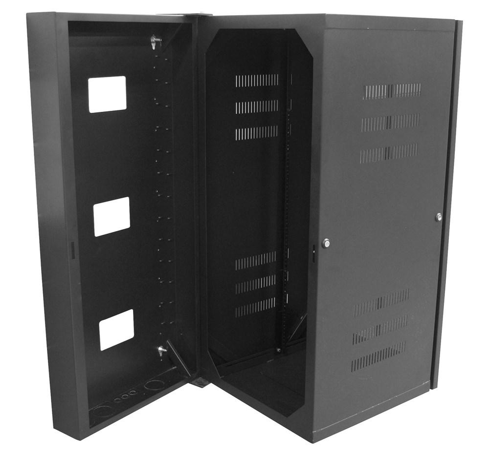 CABINET, QUADCAB,WALLMNT,3&#39;HX26&#34;D,WIN,BK