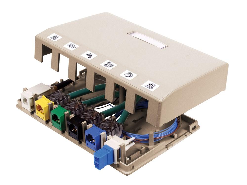 HOUSING, SURFACE MOUNT,6 PORT,LA