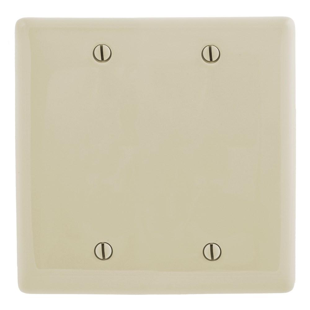 WALLPLATE, 2-G, 2 BOX MT BLANK, AL