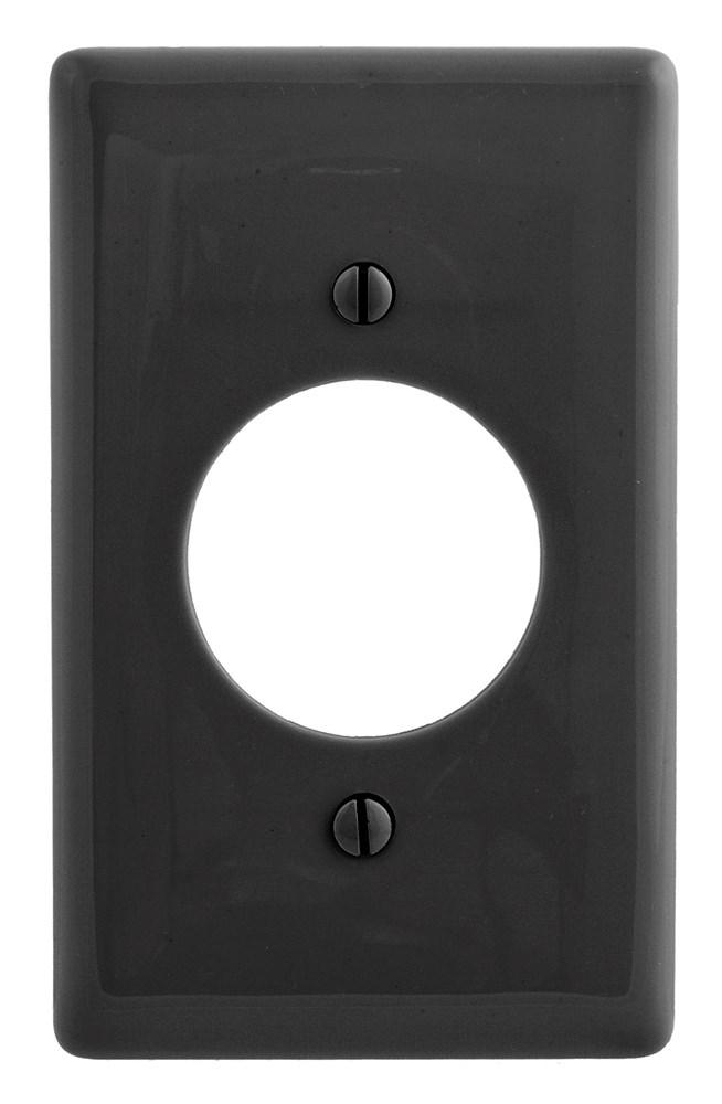 WALLPLATE, 1-G, 1.60&#34; OPNG, BK