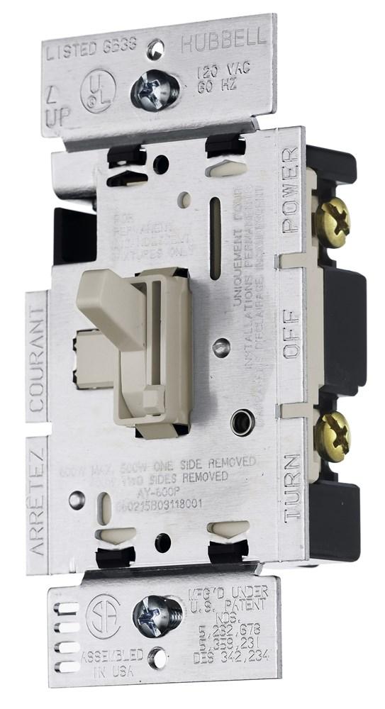 DIMMER, 3WAY, TOGGLE, 1000W 120V, LA