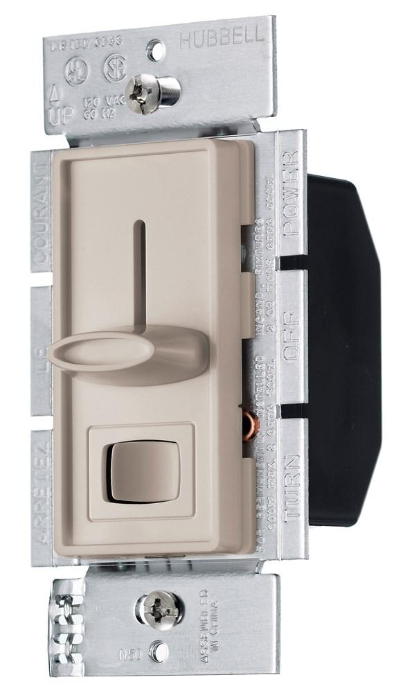 DIMMER, 3W, SLIDE PSET, 120V ELEC LV, AL