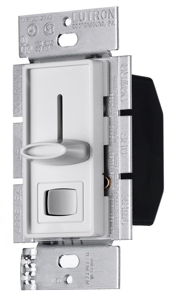 DIMMER, 3W, SLIDE PSET, 120V ELEC LV, WH