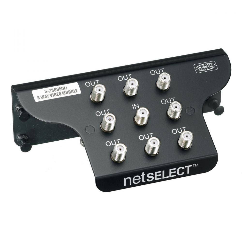 MODULE, NETSELECT,8 WAY COAX,PLAS,1GHZ