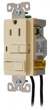 Hubbell Wiring Device-Kellems GFSP15IC - 5A 125V COM GFCI/SP SWITCH IVORY