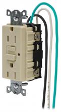 Hubbell Wiring Device-Kellems GFTR15IP1 - GF, TP, 15A 125V, 6" LEAD, SOL, BULK, IV