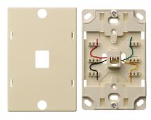 Hubbell Wiring Device-Kellems NS721I - PLATE, WALL PHONE,6POS 4CON,110TERM,EI