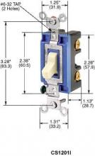 Hubbell Wiring Device-Kellems CS1201I - SP TOG, CONST GRD, 15A 120/277V, IV