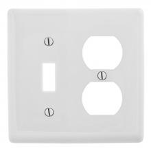 Hubbell Wiring Device-Kellems NP18OW - WALLPLATE, 2-G, 1) DUP 1) TOG, OW