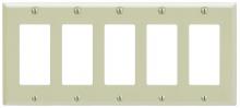 Hubbell Wiring Device-Kellems PHPS5AL - ALMOND PAINTED STEEL 5 GANG RECTANGULAR