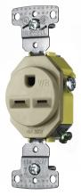 Hubbell Wiring Device-Kellems RR155ALWR - RESI SGL RCPT, 15A 250V,WR, AL