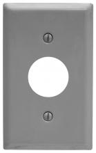 Hubbell Wiring Device-Kellems SP7G - GRAY PAINTED STEEL SINGLE RECEPTACLE