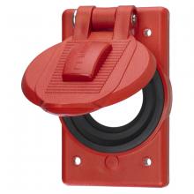 Hubbell Wiring Device-Kellems HBL7428WOR - LIFT COVER, DEVICE MOUNT, ORANGE