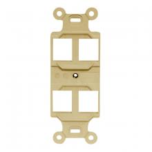 Hubbell Wiring Device-Kellems Q106E - STYLELINE DUPLEX OUTLET FRAME, 4 P,EI