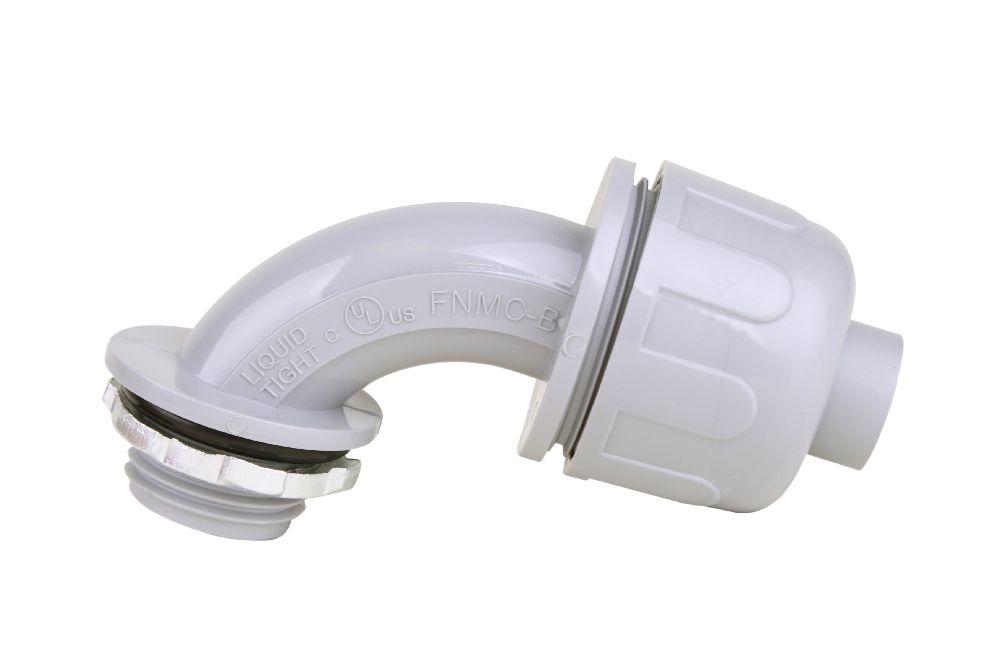 3/8&#34;x90D PVC ELBOW GREY KWIKFLEX