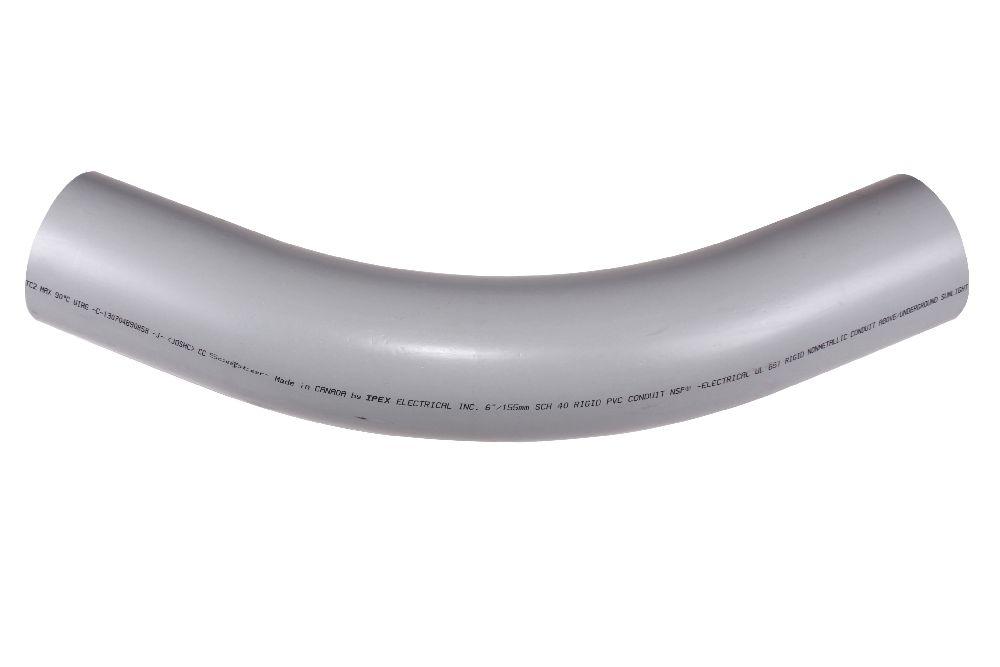 6&#34;x45D PVC STD ELBOW SPxSP SCH40 KRALOY