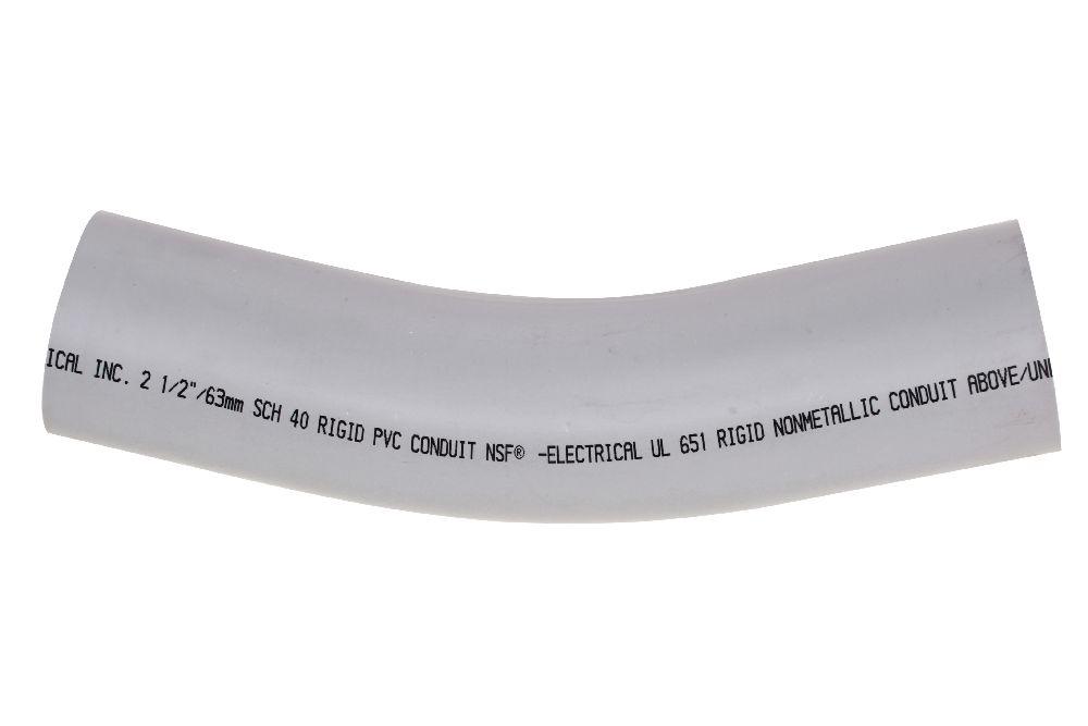 2 1/2&#34;x30D PVC STD ELBOW SPxSP SCH40 KRALOY