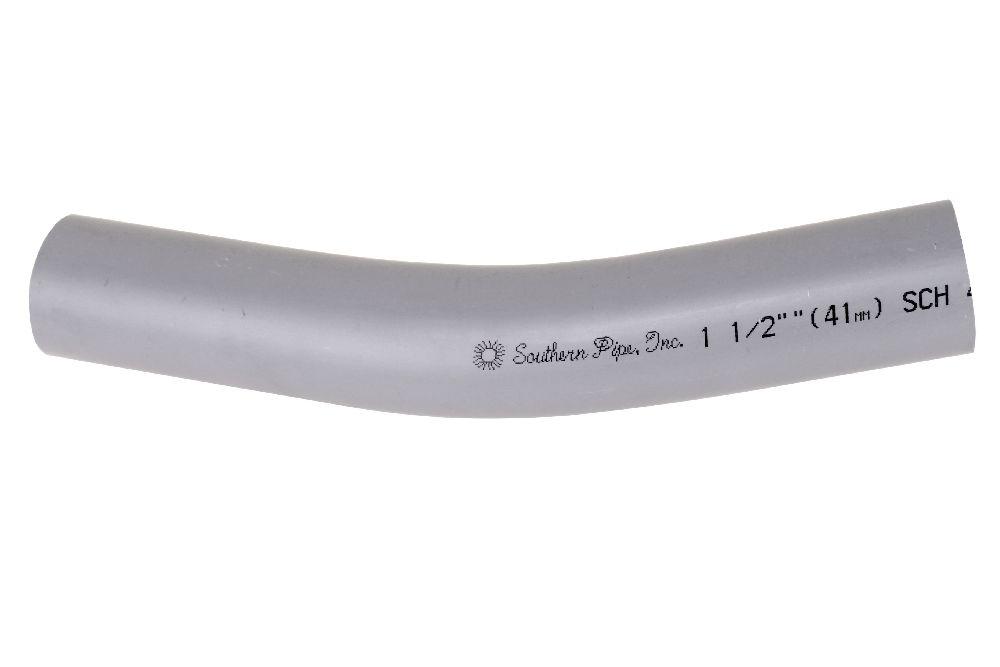 1 1/2&#34;x22 1/2D PVC STD ELBOW SPxSP SCH40 SCE