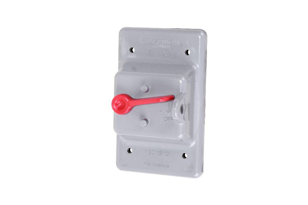 PVC WP SING. GANG COV. TOGGLE SWITCH KRALOY