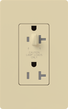 Lutron Electronics CAR-20-HDTR-IV - CLARO 20 A TMPR RESIST HALF DIM RECPT IV