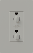 Lutron Electronics NTR-15-DDTR-GR - NOVAT 15 A TMPR RESIST DUAL DIM RECPT GR