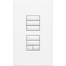 Lutron Electronics QSWS2-1RLDN-WH - QSWS2 WALLSTN 1RLD N/INS WH