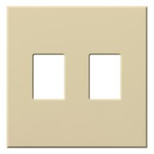 Lutron Electronics VWP-2-IV - VAREO WALLPLATE 2GNG IVORY