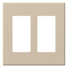 Lutron Electronics VWP-2R-TP - VAREO WALLPLATE 2GNG RECEPT TP