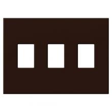 Lutron Electronics VWP-3-BR - VAREO WALLPLATE 3GNG BROWN