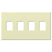 Lutron Electronics VWP-4-AL - VAREO WALLPLATE 4GNG ALMOND